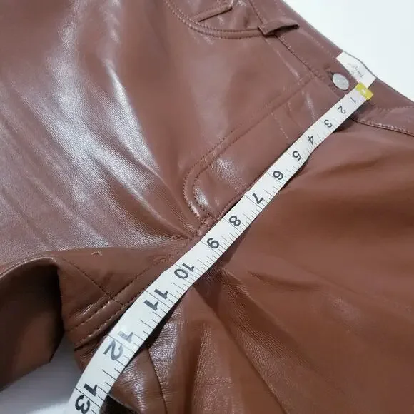 Aritzia Wilfred Soft Vegan Leather High Waisted Pants - Picture 7 of 13